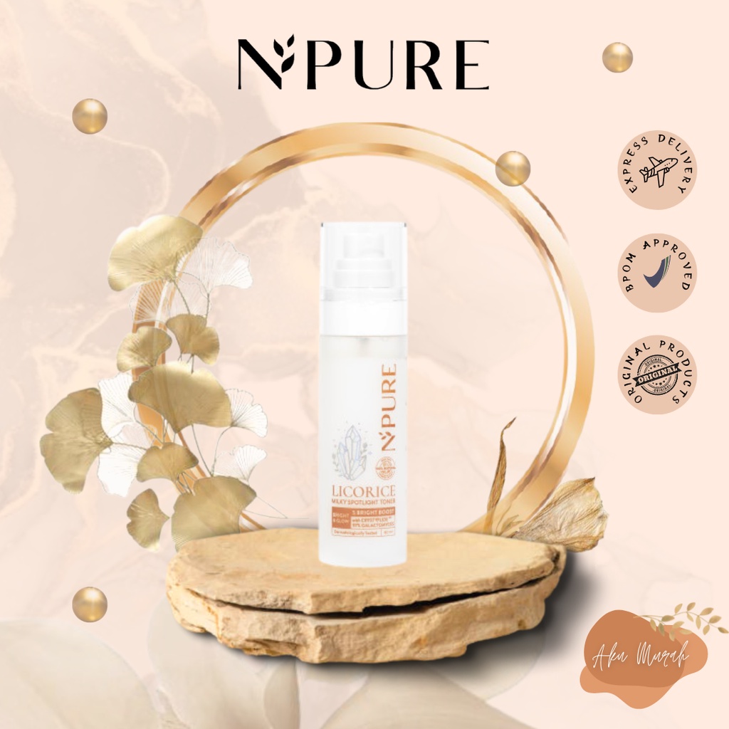 ✨ AKU MURAH ✨ NPURE LICORICE Milky Spotlight Toner 80ml / Toner Wajah