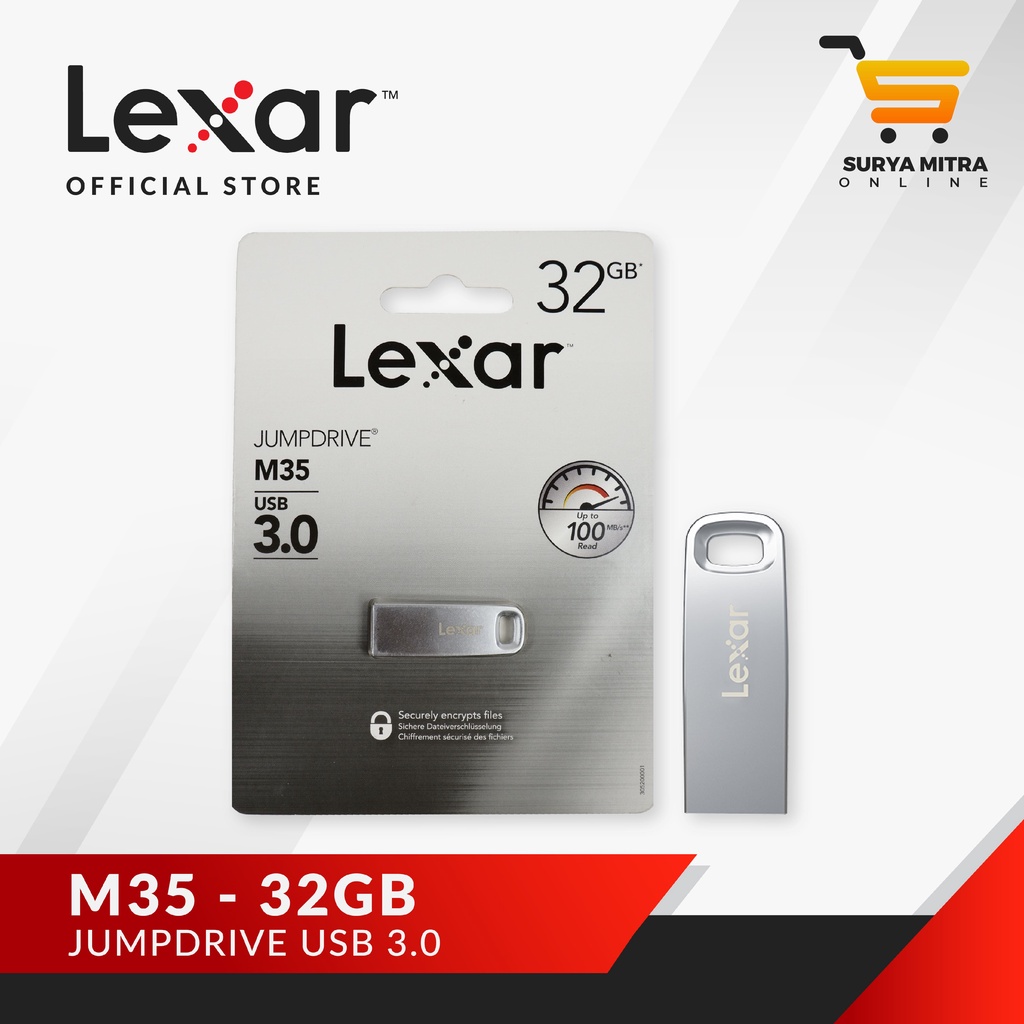 Lexar Flashdisk 32GB USB 3.0 JumpDrive M35