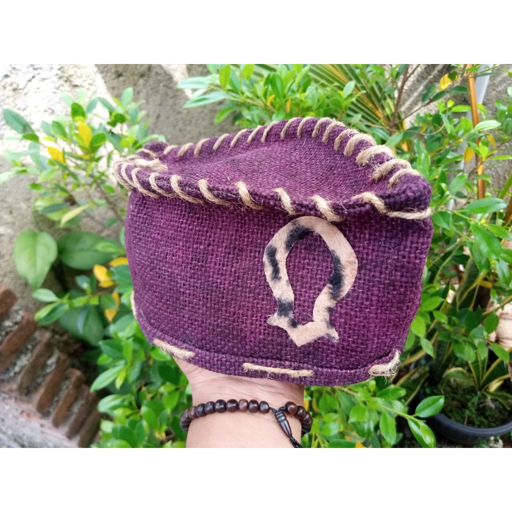 songkok/peci kain goni terompah macan - kopiah viral - peci muslim