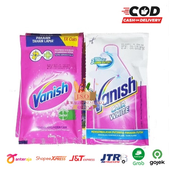 VANISH Penghilang Noda Pakaian Pink White Dettol 60ml Pelembut Pakaian Pemutih Pakaian