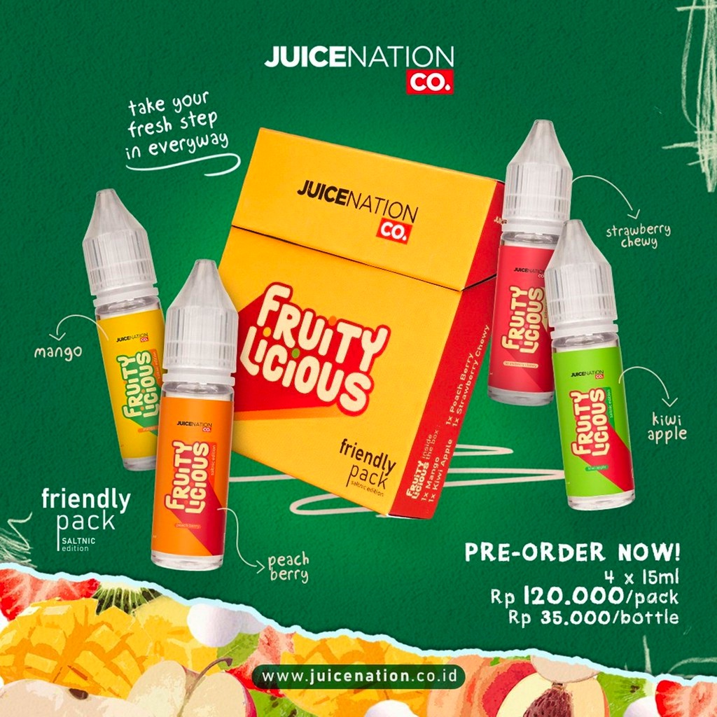 LIQUIDS JUICENATION CREAMY SERIES 4IN1 PODSFRIENDLY 15ML X 4PCS