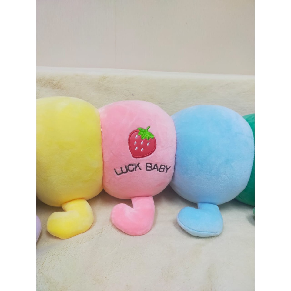 Boneka Ulil  Earphone 70cm/25&quot;/boneka ulat/boneka caterpillar/Animal Boneka