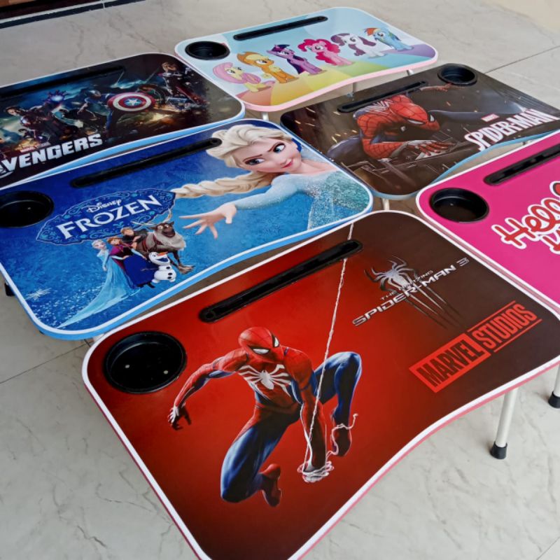 Meja Lipat Karakter / meja belajar anak / meja lipat karakter / meja kayu / meja belajar karakter