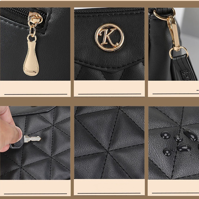 TAS SELEMPANG WANITA SLING BAG KOREA KULIT HITAM CHUKA TA711B5 IMPORT SHOULDER BAHU REMAJA CEWEK MURAH FASHION PREMIUM BRANDED BATAM SIMPLE CASUAL