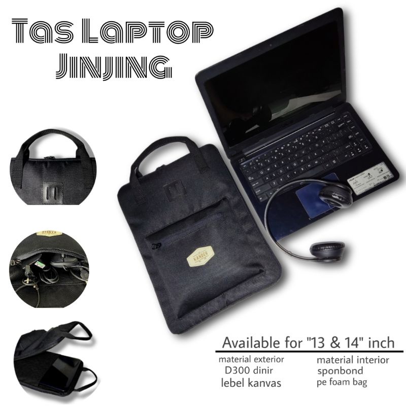 Tas Laptop Sarung Laptop 13 14 Inch  Kander