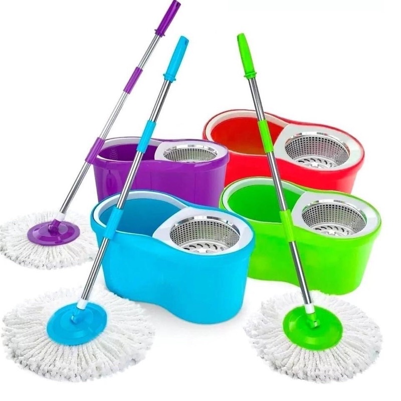 Alat Pembersih Pel Lantai Praktis Spin Mop