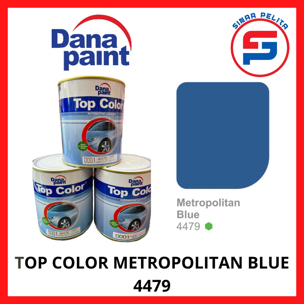 CAT TOP COLOR BIRU HIJAU 1LT/ CAT MOBIL MOTOR BESI KAYU/ TOP COLOR PINRANG/