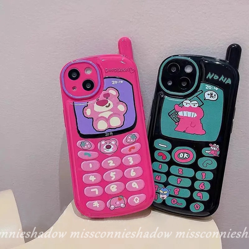 Soft Case Desain Kartun Buaya Strawberry Beruang Gaya Retro Untuk IPhone 7 8 Plus 11 12 13 14 Pro MAX XR X XS MAX SE 2020