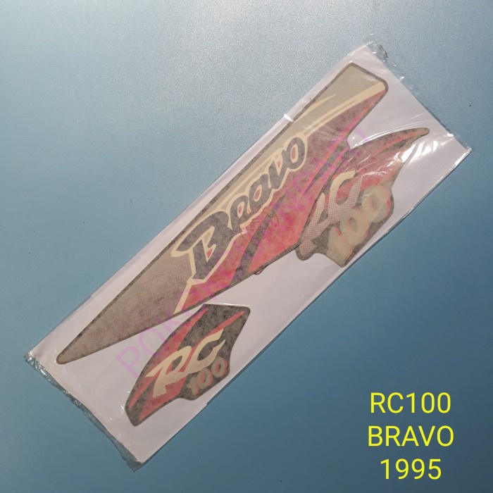 striping sticker Suzuki RC 100 RC100 BRAVO 1995 NOS setara ori