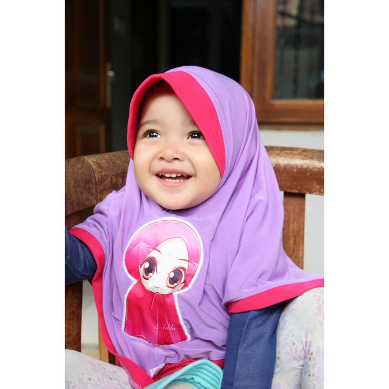 Jilbab Anak Malika LED Original Almahyra/ Hijab Kids 1-5th