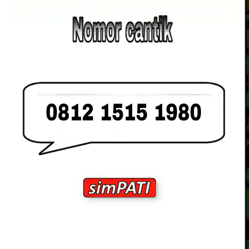 nomor cantik nomer kartu perdana Telkomsel simpati seri tahun keren unik murah 12 121 1215 12151 121