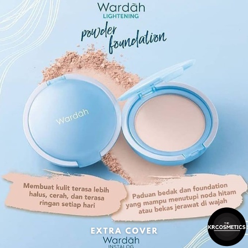 Wardah Lightening Powder Foundation Extra Cover SPF 22 15 GR