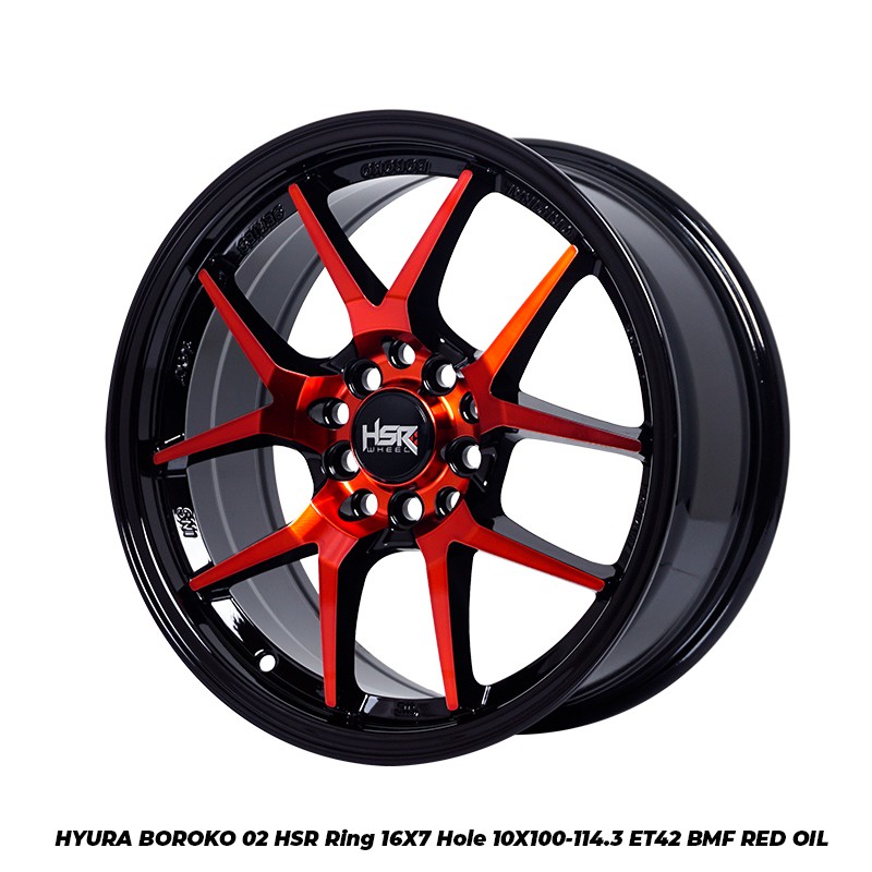 Velg mobil ring 16 HYURA BOROKO 02 HSR Bisa grand max, Sienta, serena