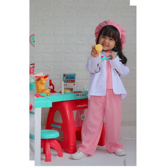 READY Kostum Profesi Dokter Anak Dokter Bedah Dokter Gigi Doctor Costume SET BAJU Occupation Dokter