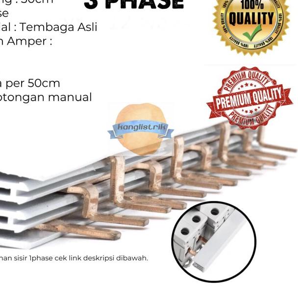BUSBAR SISIR MCB 3 PHASE SISIR MCB 3P 63A 100A - 63A