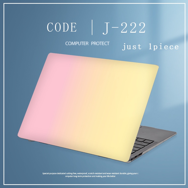 1pc Universal Bebas Potong (CODLaptop Decals Colorful Marbel Granit Tekstur Laptop Decor Sticker Skin Full Cover Sticker