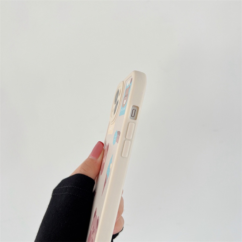 Frosty Silicone Soft Case OPPO A9 A5 A31 A53 A33 2020 A7 A5S A12 A11K F9 Pro A74 A95 F11 A15 A15S A35 A52 A92 A54 A36 A76 A96 A94 A55 A16K A16E A54 A83 A57 A1K A3S Ice Cream Bear