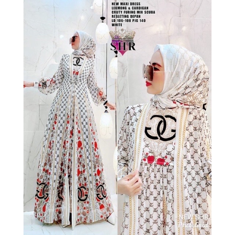 Maxy / Gamis Gucci Ori SHR ( SYR Syahira ) /  SHR MAXI JEANS BATIK REALPICT HIGH QUALITY