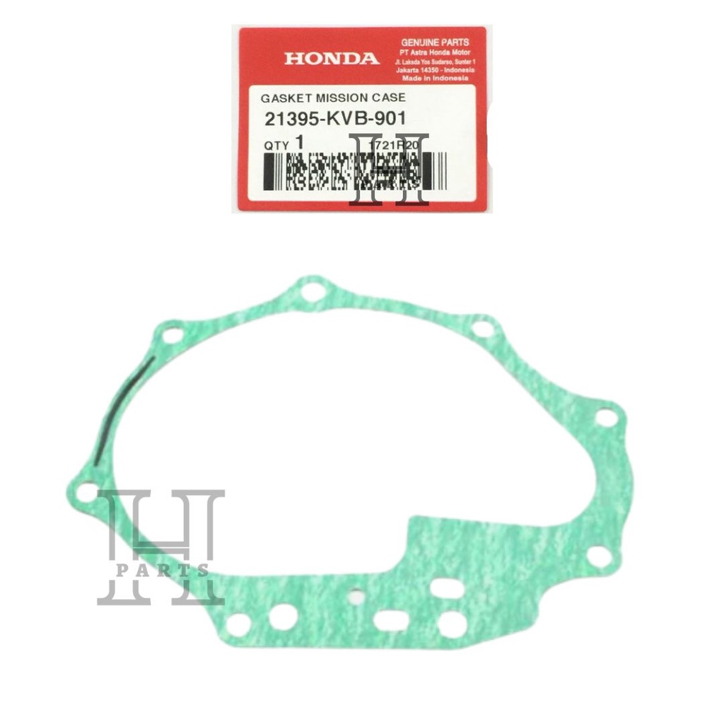 PAKING GEAR BOX RASIO GARDAN GASKET MISSION CASE VARIO BEAT SCOOPY SPACY KARBU FI 21395-KVB-901 ASLI ORIGINAL AHM HGP HONDA