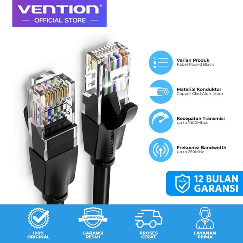 Vention Kabel LAN Cat6 IBE 40m Kabel LAN RJ45 Cat.6 UTP Ethernet Gigabit