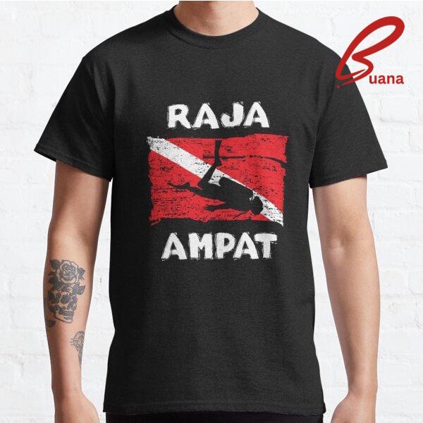 Kaos Baju Pria Wanita Raja Ampat Divers Scuba Diving Flag 373