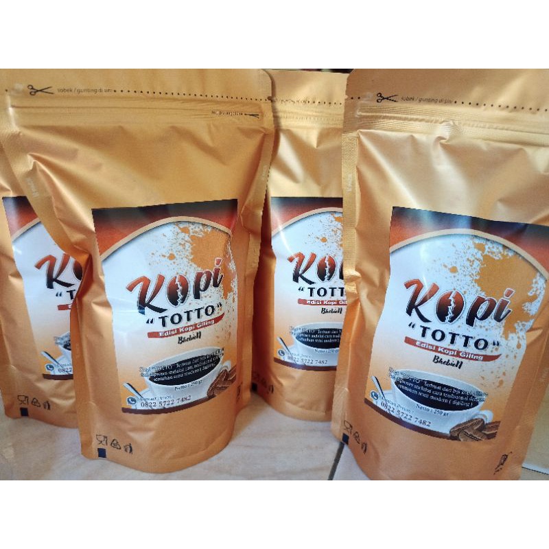 

kopi bubuk murni 100% 250 gr, "KOPI TOTTO