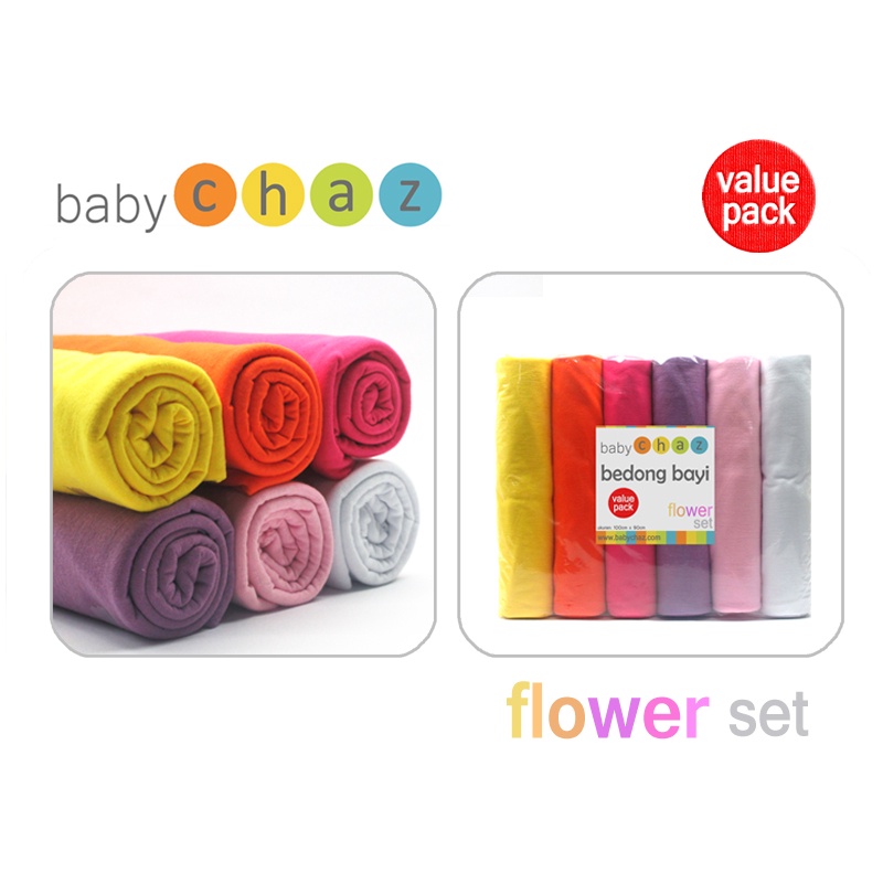 Baby Chaz Bedong Bayi Value Pack Isi 6pcs/pack (Tersedia Varian Warna)