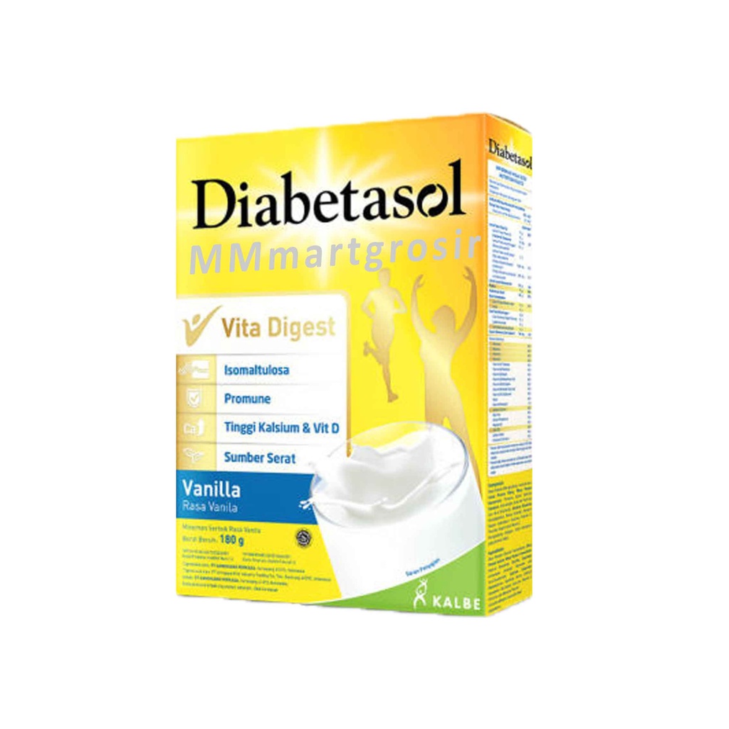 Diabetasol / Susu Formula Diabetes / Minuman Serbuk  Rasa Vanilla / Susu Nutrisi