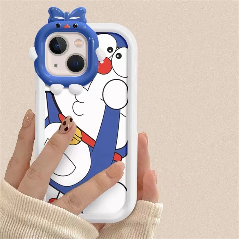 Soft Case Silikon Motif Kartun Kucing Monster Untuk iPhone 14 13 12 11 Pro Max X Xr Xs Max 7 8 6 6s Plus SE 2020