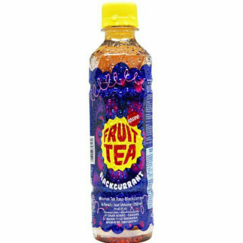 

Sosro fruit tea blackcurrant - minuman teh rasa blackcurrant anggur 350 ml