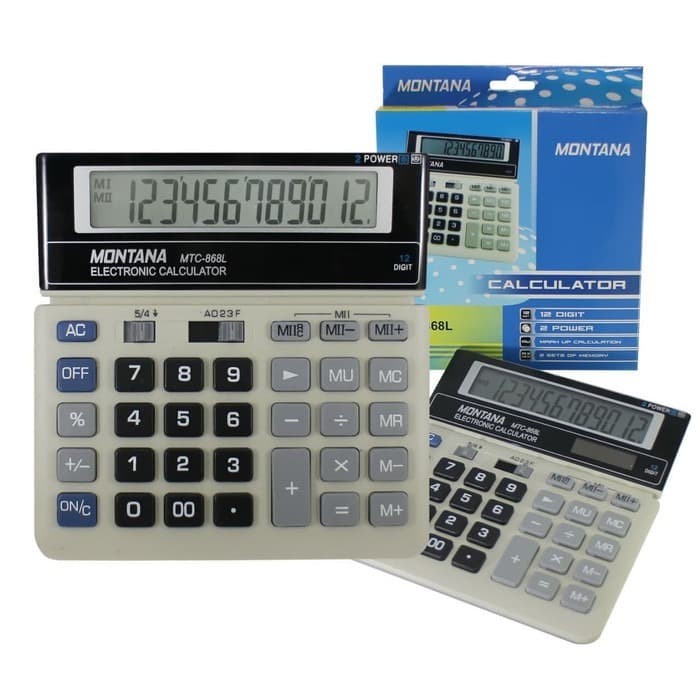

Calculate Kalkulator 12 Digit 868 Montana