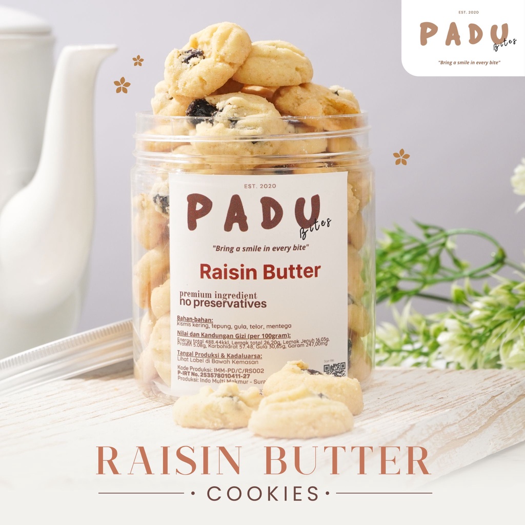 

Raisin Butter Cookiies by PADU Bites