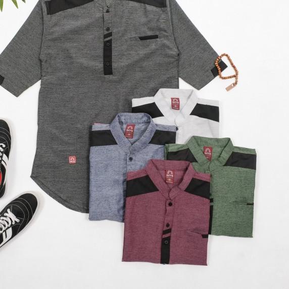 baju koko anak baju koko anak laki laki cowok baju koko anak - Hitam, XL