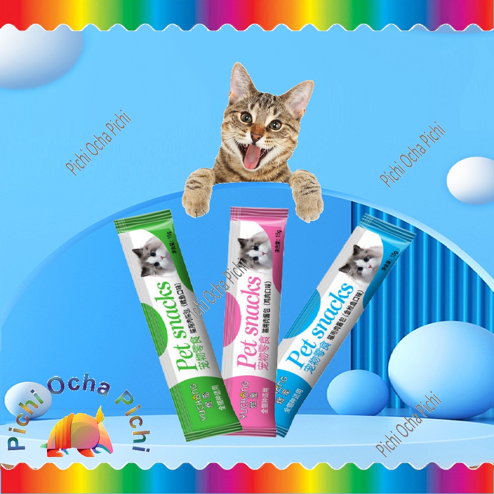 Cat Snack Treat Wet Food Pasta @15gr Cemilan Kucing dan Anak Kucing YuChang