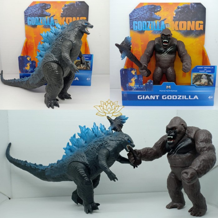 Godzilla vs Kong Action Figure Mainan Pajangan