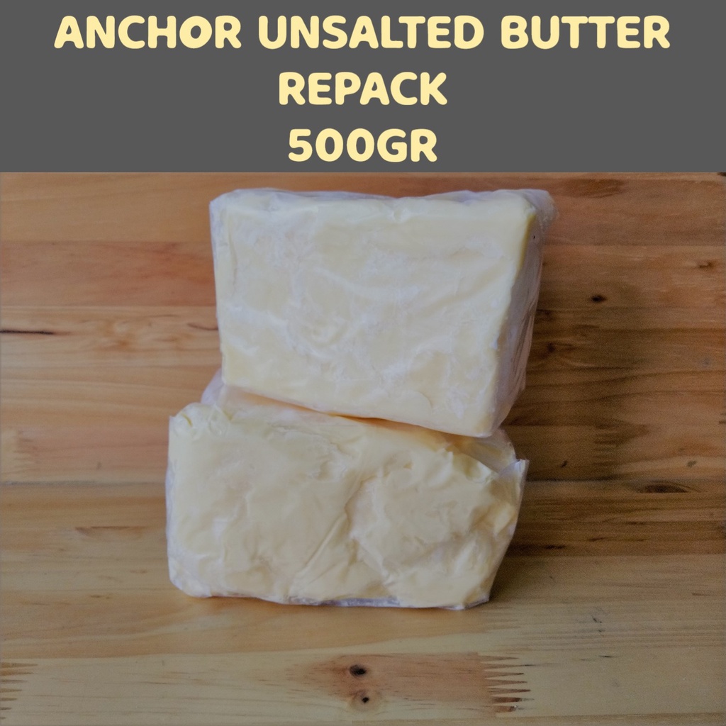 

Anchor Unsalted Butter / Mentega Tawar Repack 500gr (INSTAN ONLY)