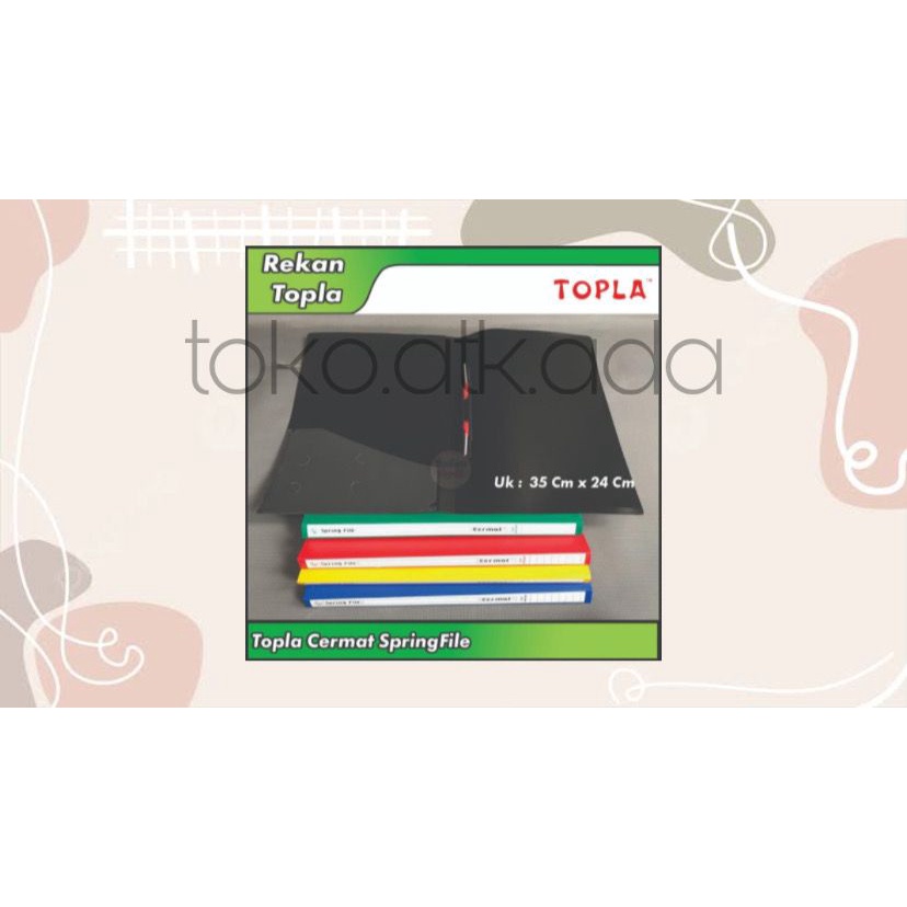 

SPRING FILE TOPLA 35 X 24 CM / MAP BINDER / TOPLA CERMAT SPRINGFILE