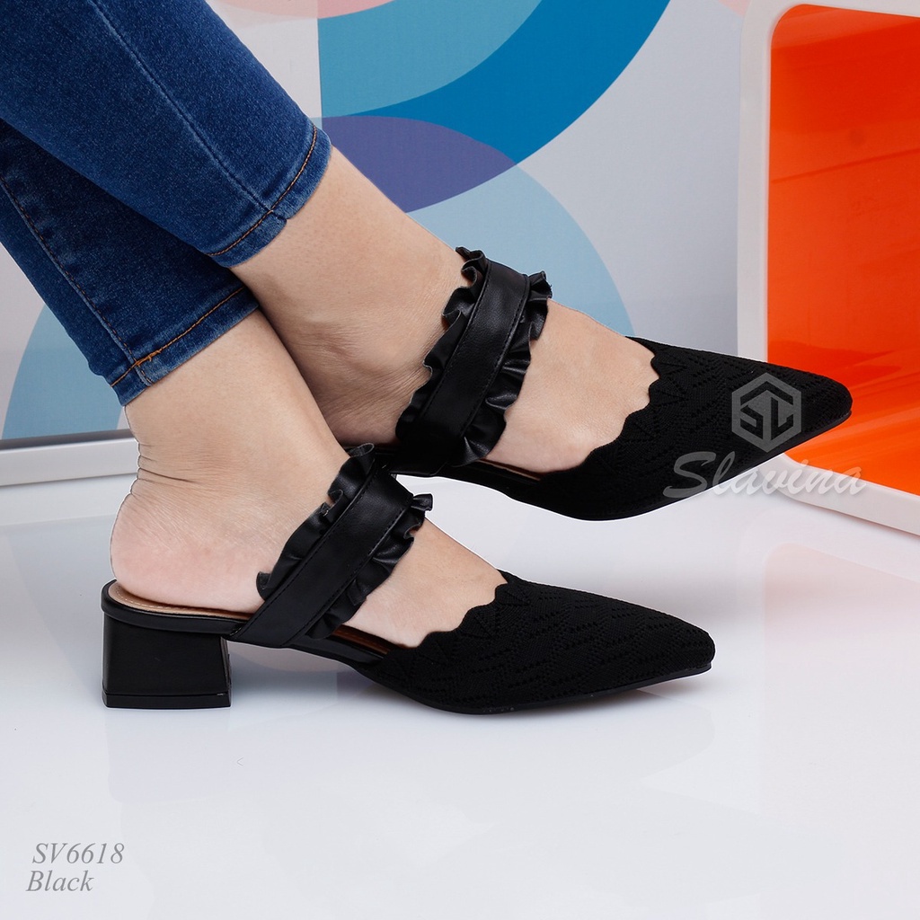 BIG SALE - Ivony Seivona - SV6618 Sepatu Slavina Heels Heel Series