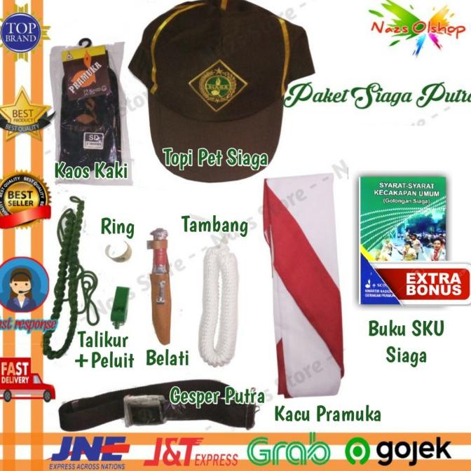 Paket Atribut Perlengkapan Pramuka Tingkat Siaga Putra SD Kelas 1-3