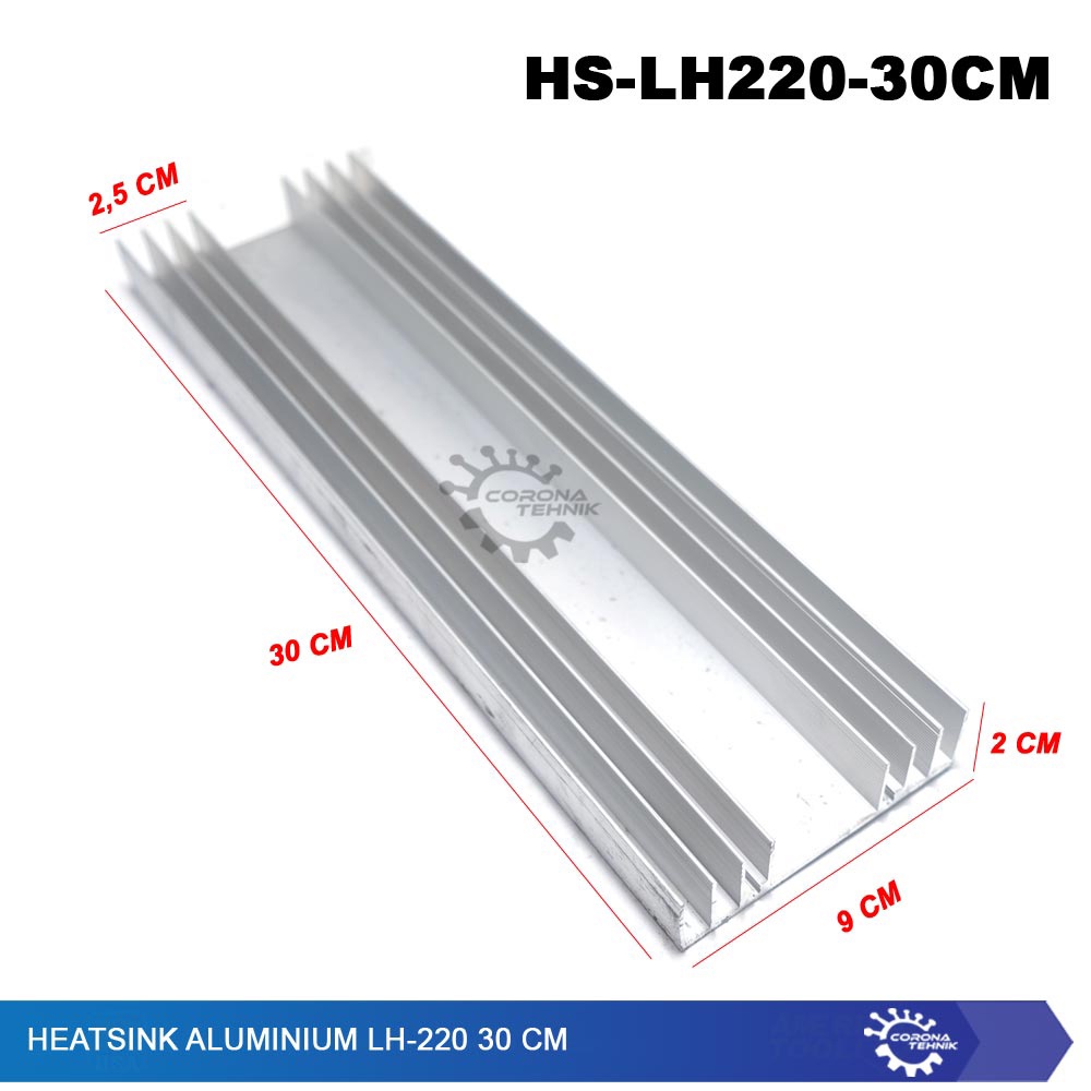 Heatsink Aluminium LH-220 30 cm