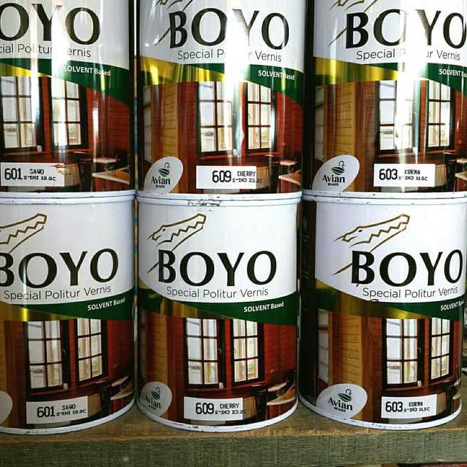 Boyo Politur Vernis Clear/ Transparant 1liter/ Plitur kayu Avian Brand