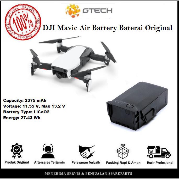 DJI Mavic Air Battery Baterai Original