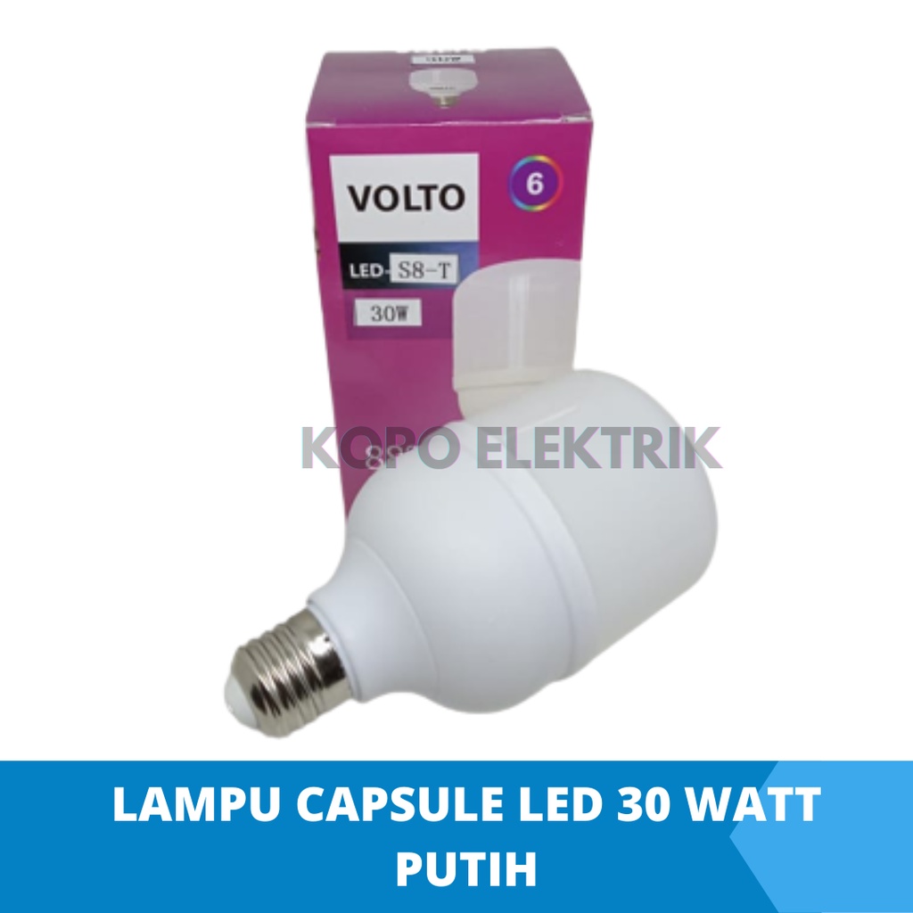 Lampu Led Kapsul 5,10,15,20,30,40 Watt Murah - Putih