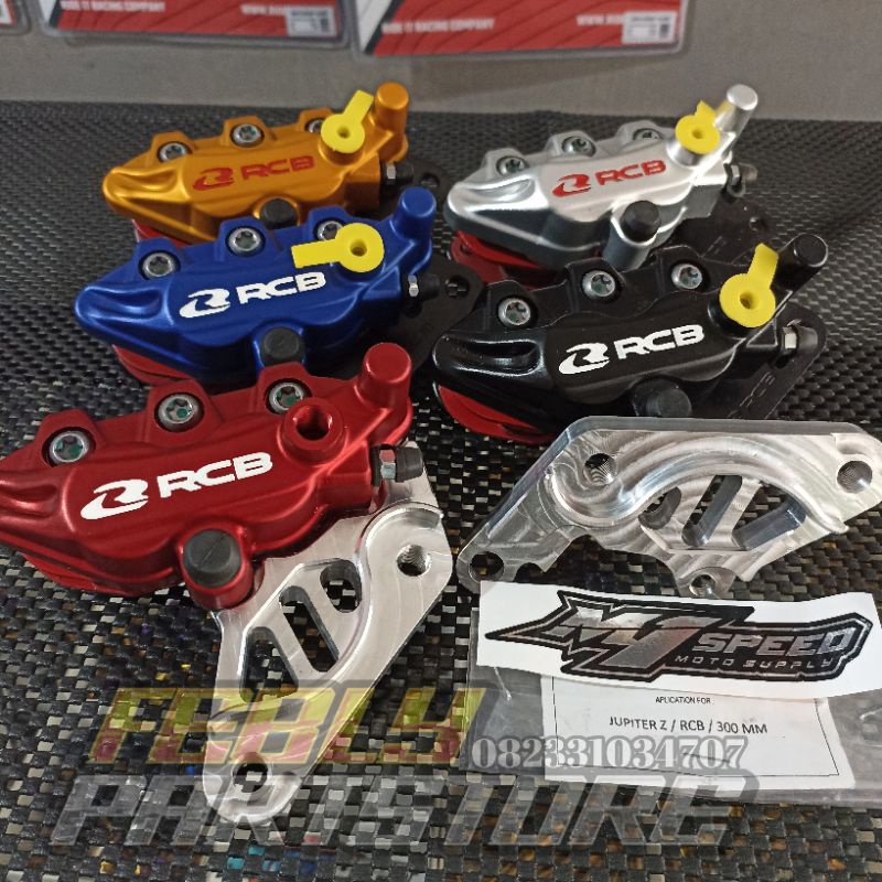 PAKET SET KALIPER RCB BREKET KALIPER RCB PNP JUPITER Z FIZ R VEGA R KALIPER RCB S SERIES 2 POSTON OR