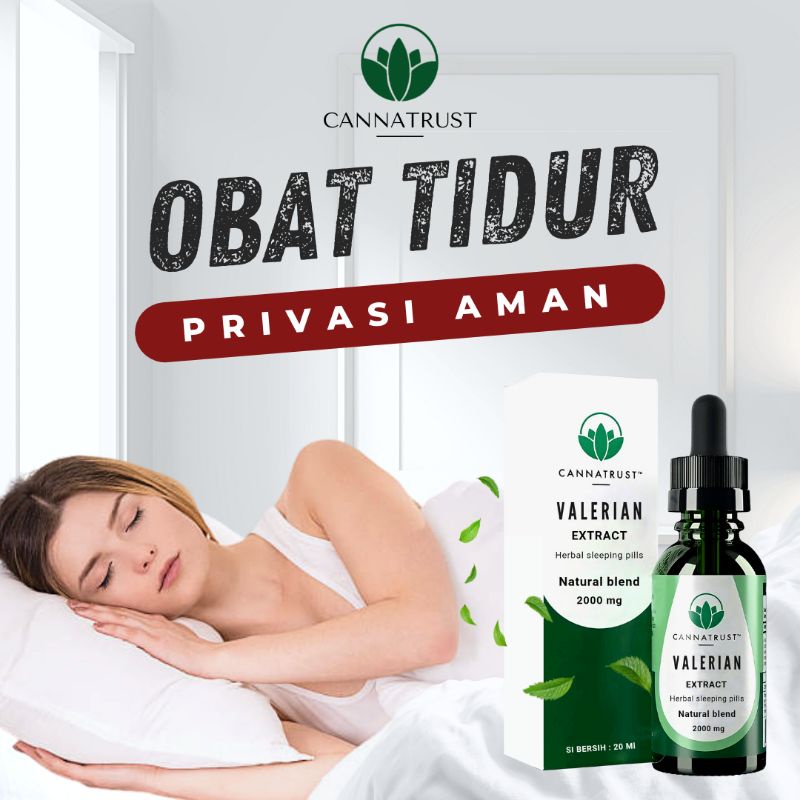 Cannatrust Sleep Obat tidur tetes cair asli wanita/pria ORIGINAL 100% ampuh