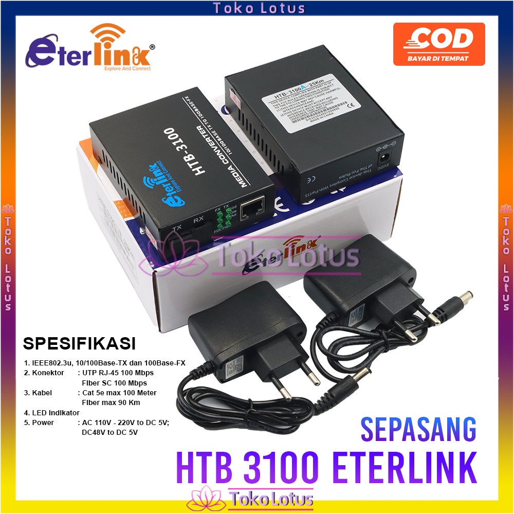 HTB-3100A/B 1Pair Fiber Optical Media Converter 10/100Mbps RJ45 Single Mode and One Optical Fiber