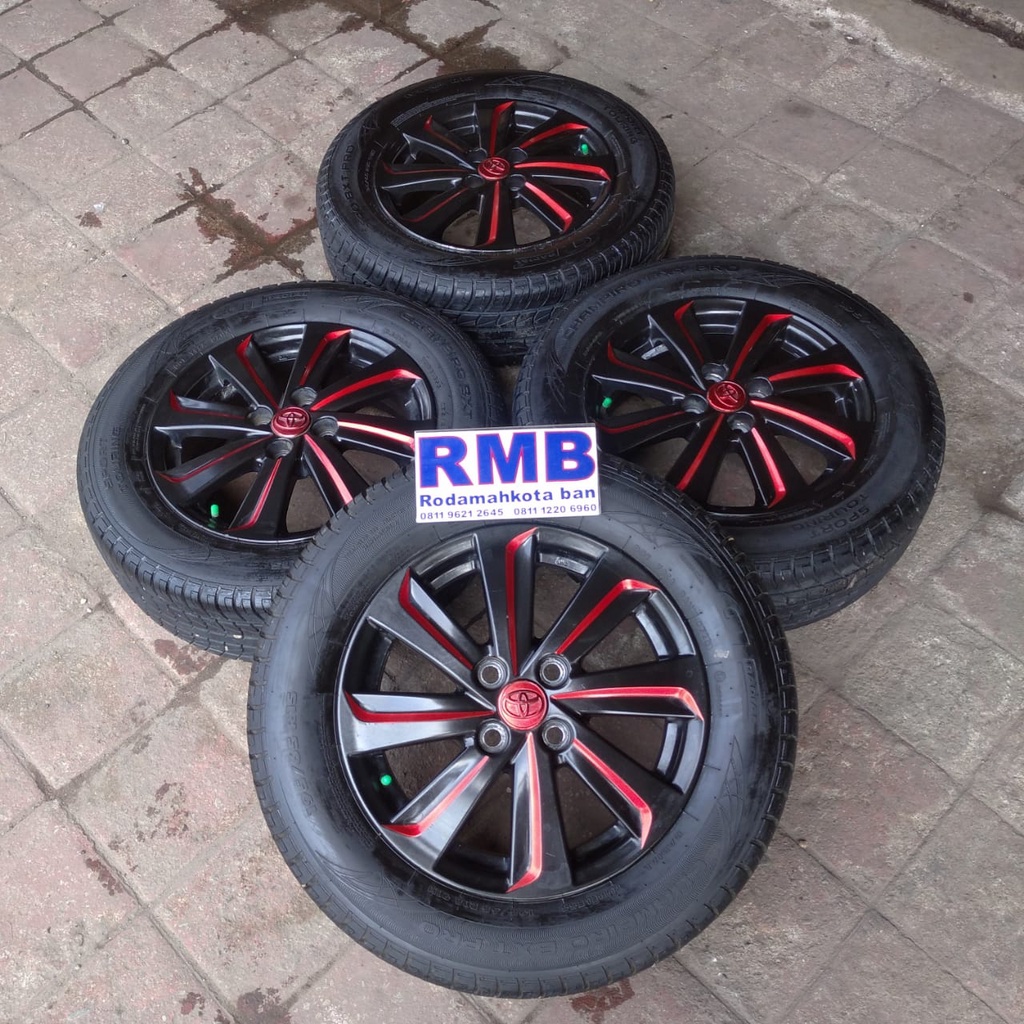 Velg Mobil Bekas Copotan Vios Yaris Ring 15 + Ban 195 65 R15