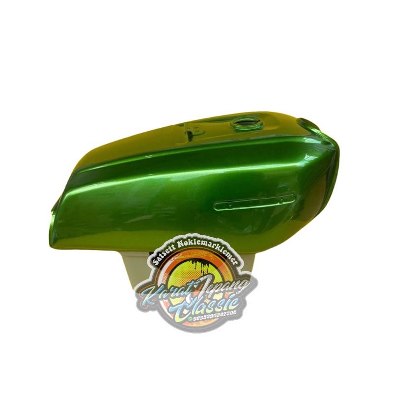 TANGKI GL100 HIJAU NINJA BAHAN REPRO DETAIL ORIGINAL