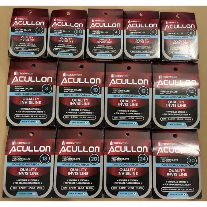 Senar Leader Fluorocarbon 100% Tridentech Acullon Made In Japan