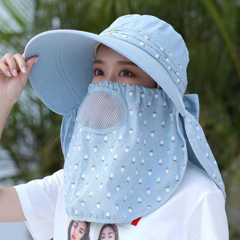 Topi Visor Lipat Wanita Casual Pelindung Sinar UV Anti UV / Outdoor / Fashion Topi Visor Lipat Wanita Anti UV Lebar / Topi Pantai Cadar